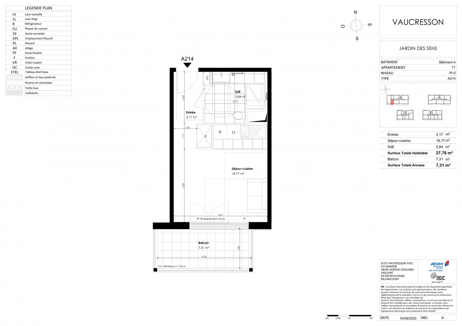 Plan 2D - lot A214