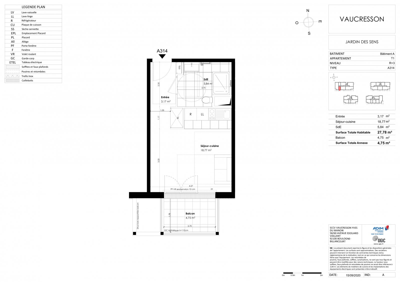 Plan 2D - lot A314