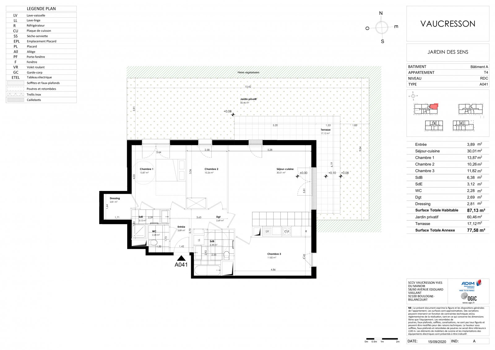 Plan 2D - lot A041