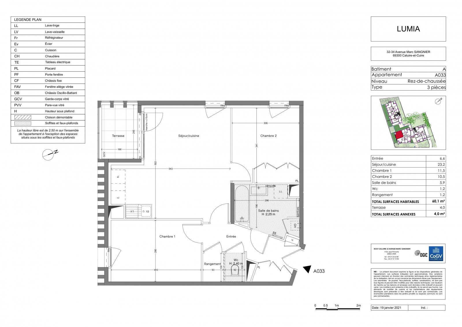 Plan 2D - lot A033