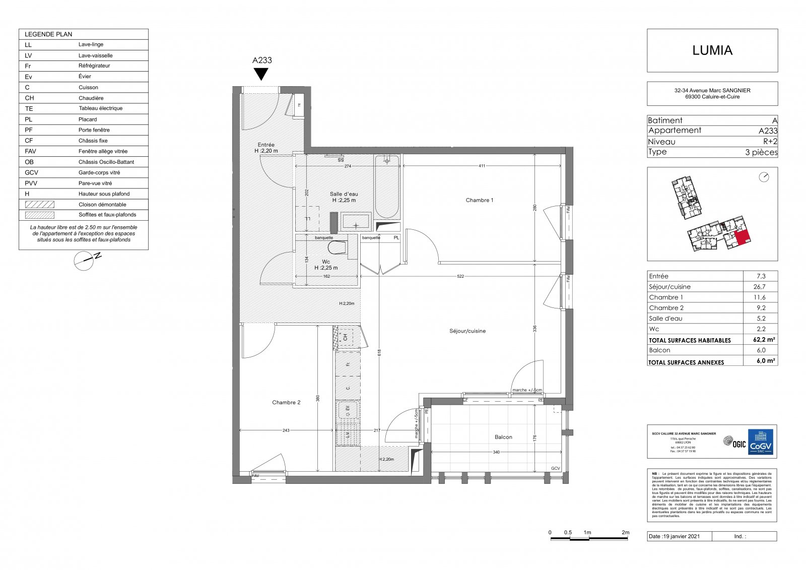 Plan 2D - lot A233