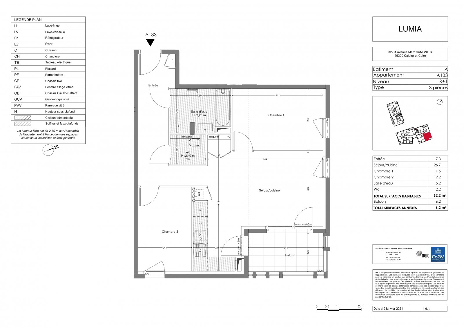 Plan 2D - lot A133